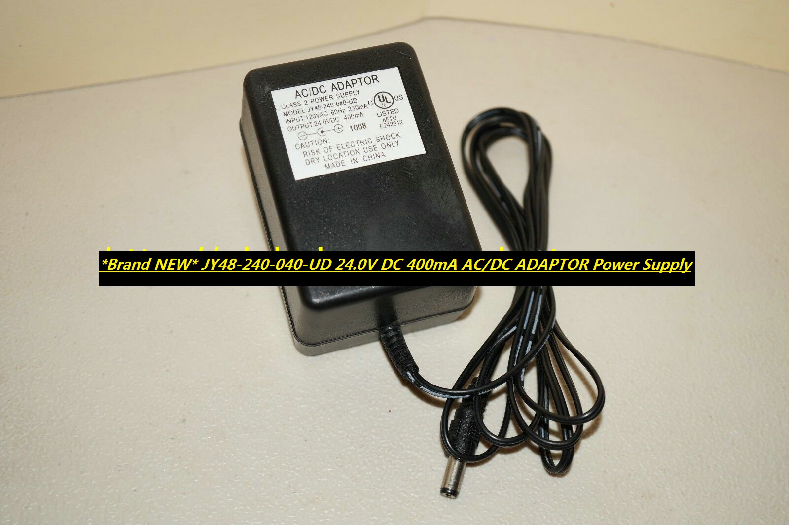 *Brand NEW* JY48-240-040-UD 24.0V DC 400mA AC/DC ADAPTOR Power Supply